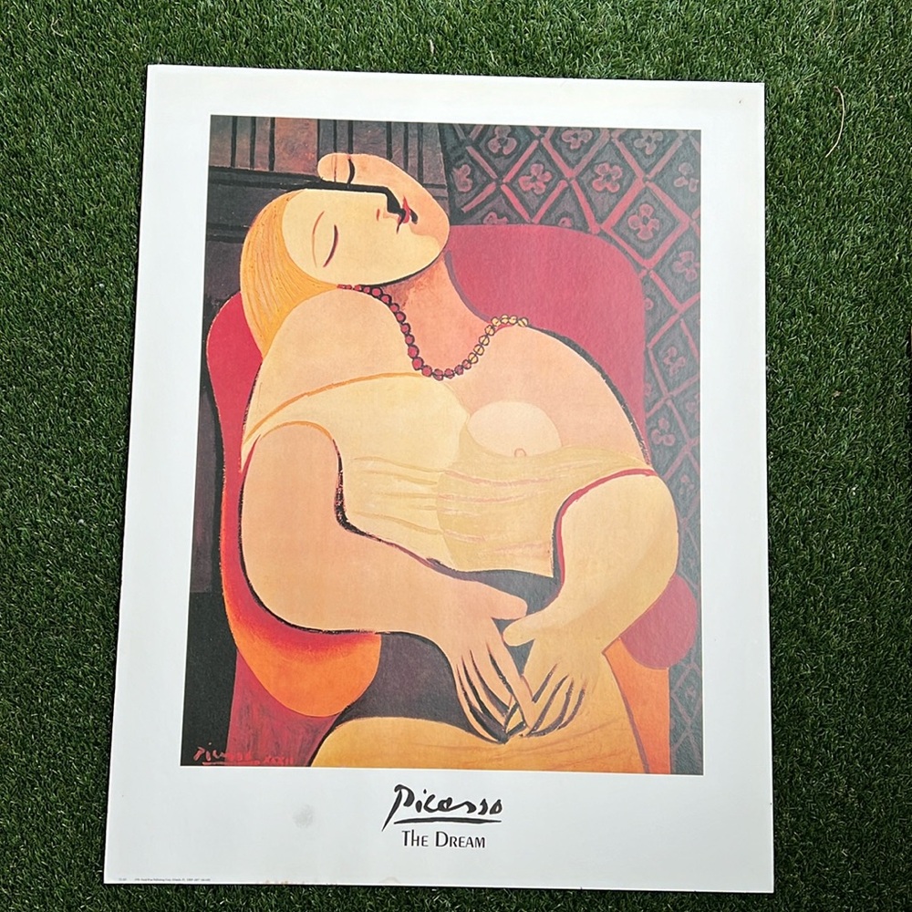 1996 Picasso The Dream Poster 22”X28”